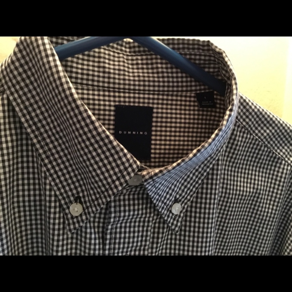 Dunning Large Button Down Dress Shirt